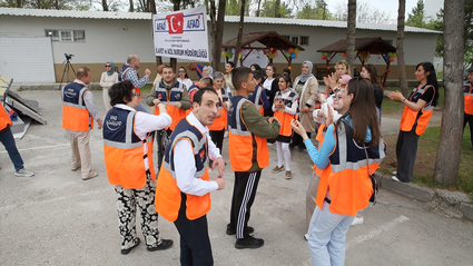 Çorum'da engelliler AFAD'ın arama-kurtarma etkinliğine katıldı