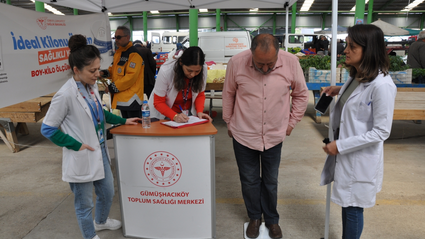 Gümüşhacıköy'de "İdeal Kilonu Öğren, Sağlıklı Yaşa" kampanyası