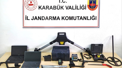 Karabük'te kaçak kazı operasyonunda 5 şüpheli yakalandı
