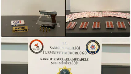 Samsun'da düzenlenen uyuşturucu operasyonunda 5 zanlı yakalandı