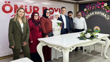 Samsun'da özel bir tarihte evlenmek isteyen çiftler 5.5.2025 yoğunluğu oluşturdu