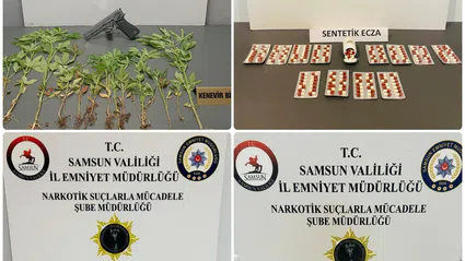 Samsun'da uyuşturucu operasyonunda 4 şüpheli yakalandı