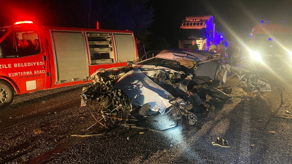 Tokat'ta iki otomobilin çarpıştığı kazada 1 kişi öldü, 2 kişi yaralandı