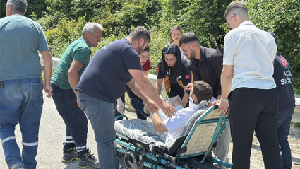 Gerze’de otomobille motosikletin çarpıştığı kazada bir kişi yaralandı