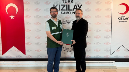 Samsun'da Yeşilaydan Kızılaya ziyaret