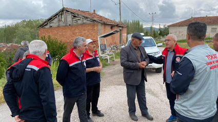 Tokat'ta dolu yağışının ardından hasar tespit çalışmaları başladı