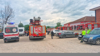 Tokat'ta lisede çıkan yangın hasara neden oldu