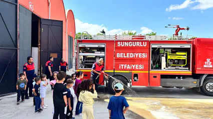 Yangın Güvenliğini Yerinde Öğrendiler