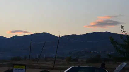 Çorum'da Mercek Bulutu Görüntülendi