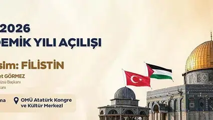 OMÜ'nün akademik yıl açılışı, "İlk Dersim: Filistin" dersiyle yapıldı
