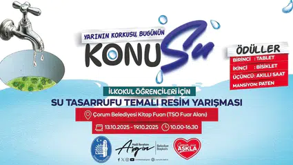 Çocuklar, ‘Su Tasarrufu’ Konulu Resimlerle Yarışacak