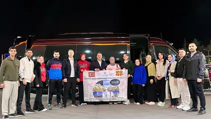 Gençlik ve Spor, Gençleri Kuzey Makedonya’ya Uğurladı