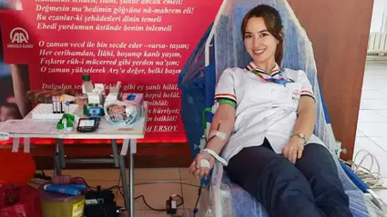 KYK’lı Öğrenciler Gazze İçin Kan Verdi