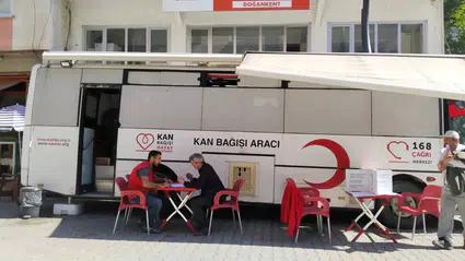 Doğankent'te kan bağışı kampanyası düzenlendi