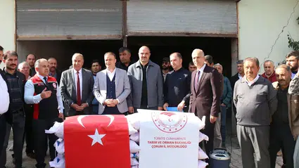 213 Çiftçiye Arpa Tohumu Desteği