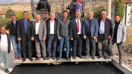 Boğazkale’de Hastane Yoluna Sıcak Asfalt