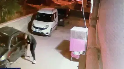 Park Halindeki Araçların Lastiklerini Tek Tek Patlattı