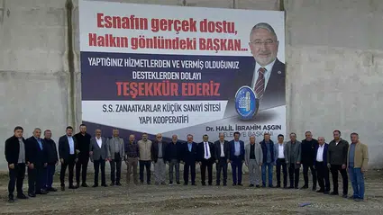 Esnaftan Başkan Aşgın’a Teşekkür