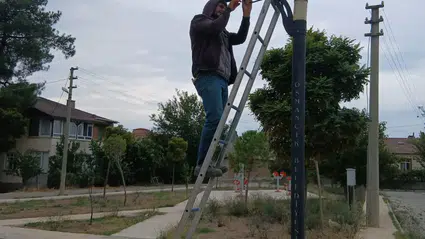 Kandiber Kalesi ve Parklarda Aydınlatma Bakımı Yapıldı