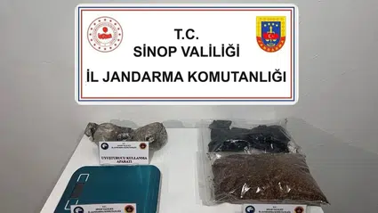 Sinop’ta uyuşturucu operasyonunda 2 zanlı yakalandı