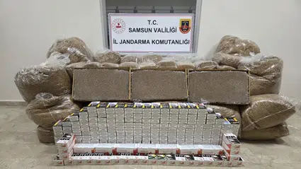 Samsun'da 60 kilogram kaçak tütün ele geçirildi