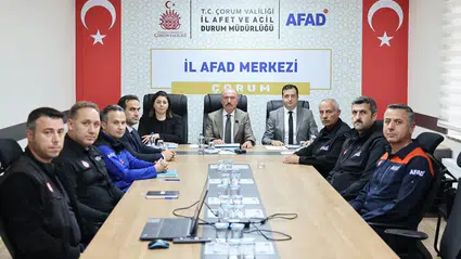 Vali Çalgan, AFAD'ın Çalışmalarını Dinledi
