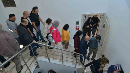 Büyükşehir Belediyesi’nde gerçeği aratmayan tatbikat