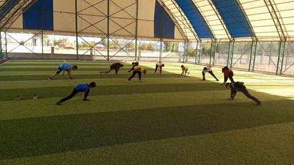 Korkut’ta atletizm antrenmanları sürüyor