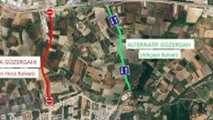 Su projesi için trafik düzenlemesi