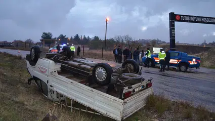 Dodurga’da Minibüs Devrildi: 1 Yaralı