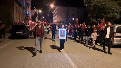 Kargı'da Fener Alayı Yürüyüşü