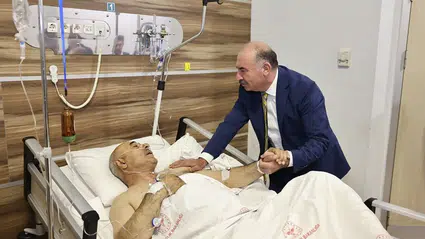 Kaza Yapan Başkana Vali Çalgan’dan Ziyaret