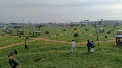 Atatürk Havalimanı Millet Bahçesi’ne ilk gününde yüzlerce vatandaş akın etti