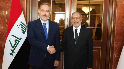 Bakan Fidan, Irak Temsilciler Meclisi Başkanı Meşhedani ile görüştü