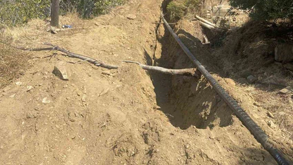 Bekirler Mahallesi’nde yeni içme suyu terfi hattı çalışmaları sürüyor
