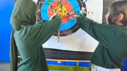 Korkut’ta okçuluk antrenmanları yoğun katılımla sürüyor