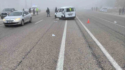 Malatya’da otomobil ile hafif ticari araç çarpıştı: 1 yaralı