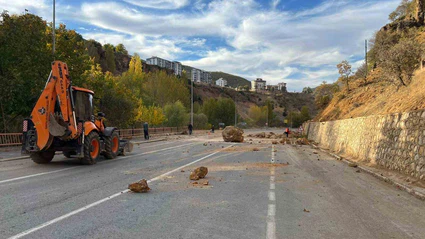 Ovacık yolunda güvenlik çalışmaları başladı