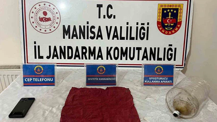 Salihli’de kaçan şüpheliden uç bonzai ele geçirildi