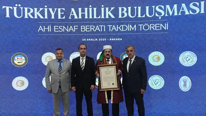 Çorum’un Ahisi Selim Kölegöz’e Büyük Onur