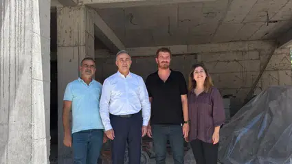 Tahtasız, Yavruturna'daki Sağlık Kompleksi İnşaatını Ziyaret Etti