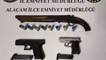 Samsun'da ruhsatsız silah operasyonunda 1 kişi yakalandı