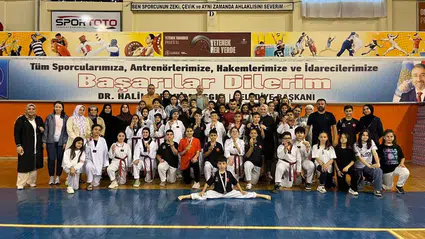 Çorum’daki Turnuvada 110 Tekvandocu Yarıştı