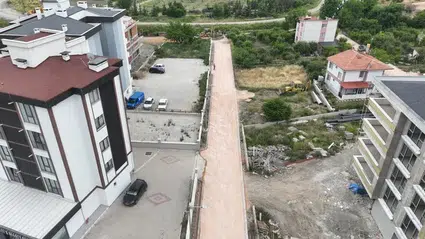 Tokat'ta parke yol, bordür ve kaldırım çalışmaları sürüyor