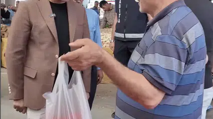 Dere, Pazar Yerinde Denetimlere Katıldı