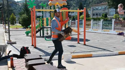 Tokat Belediyesi trafik eğitim parkı yenileniyor