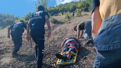 Tokat'ta uçuruma devrilen ATV aracındaki 2 kişi yaralandı