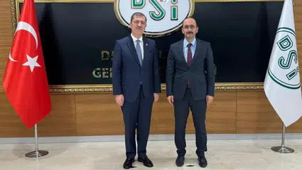 AK Parti Tokat Milletvekili Mustafa Arslan, DSİ Genel Müdürü Mehmet Akif Balta'yı ziyaret etti