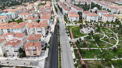 Bişkek Caddesinde Asfaltlama Çalışmalarında Sona Yaklaşıldı