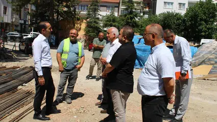 Kaymakam Polat, Azmimilli İlkokulu İnşaatını İnceledi